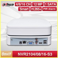 Zhioehjfs 590} Dahua ระบบป้องกันความปลอดภัยกล้องวงจรปิดระบบเน็ตเวิร์คเครื่องบันทึกวีดีโอ1HDD แบบดั้งเดิม4/8/16ช่อง NVR2104-S3 P2P NVR2116-S3 NVR2108-S3
