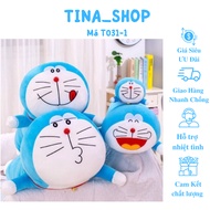 Doraemon teddy bear lying on high quality Korean velvet cover, soft and smooth, 4-way stretch 40cm -
