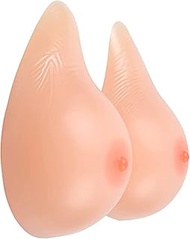 1 Pair Reusable Fake Breasts Self Adhesive Silicone Breast Forms for Breast Cancer Surgery Woman Che