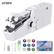 JIASHI ไฟฟ้ามือถือแบบพกพาสำหรับบ้านเครื่องเย็บผ้าเครื่องเย็บผ้าจักรเย็บผ้าด้วยตนเองขนาดเล็ก