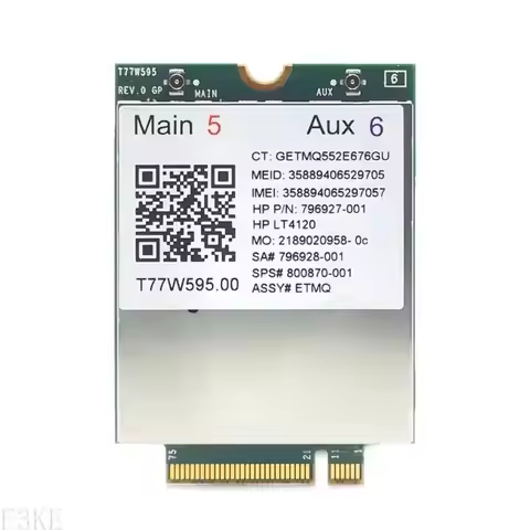 AP28 4G Module LT4120 LTE T77W595 150Mbps WWAN M24G Modem + 2 Antenna for HP-Probook/EliteBook 840 8