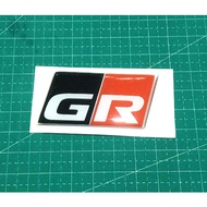 GR toyota GR sport embossed sticker emblem