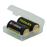 2x CR123A 16340 3.7v Durable Battery Case Holder Box Storage Hard Plastic Portable Container Casing 