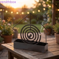 ZENITHBOX​ Mosquito Coil Holder, Standing House Shaped Coil Burner Stand, Coil Tray Hangable Decorat