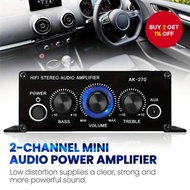 Upgraded Universal MINI Car Amplifier 2 Channel for Home Theater Sound System - Stereo Audio Bass Tr