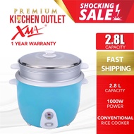 Xma 2.8L Conventional Rice Cooker | XMA-28RCS | Faber 2.8L 1000W Italy Stainless Steel Lid Rice Cook