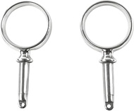 MARINE CITY Heavy Duty 316 Grade Stainless Steel Polished Round Rowlock/Oarlock for Marine Boats, Ya