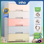 INHO L50cm (5 Layers) Plastic Drawer Storage Cabinet Wardrobe Drawer Storage Cabinet