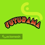 Futurama Logo - Vinyl Waterproof Sticker by Ectomesh