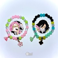 DEMON SLAYER Mitsuri and Obanai Couple bracelet Couple Bracelet Gelang Couple Gelang Tangan Perempua