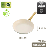 GreenPan - Padova 奶白色陶瓷易潔煎鍋 20cm