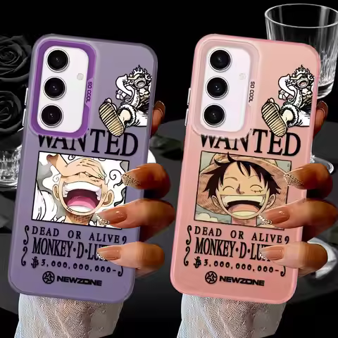 Soft Shell Phone Case for Samsung Galaxy A35 A55 A51 A56 A54 A26 A36 A52 A73 A72 A71 A53 Anime Luffy
