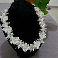 Crystal hijab necklace, trendy beaded necklace