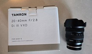 Tamron 20-40mm f2.8 sony FE 相機鏡頭