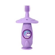 MARCUS & MARCUS - 兒童360°矽膠旋轉牙刷 - Willo 鯨魚 - 紫色 (12M+)