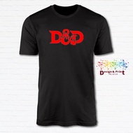Dungeons and Dragons Logo_Unisex T-Shirt Tshirt Baju 100% Cotton XS-XXL