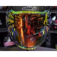 Color Visor For Soman Open Face Helmet