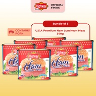 [Bundle of 6] Highway USA Premium Ham Luncheon Meat 340g (Exp: 09/2029)