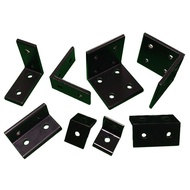 4pcs/lot 2020 2040 L Shape Black Corner Brackets Fitting Angle Aluminum 3030 3060 4040 4080 Connecto