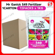 [CARTON] Baba Mr Ganick 549 Organic Flower Bloom Fertilizer (12PACKS X 1KG)