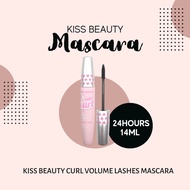 KISS BEAUTY CURL VOLUME LASHES MASCARA / MASKARA LONG LASTING WATERPROOF 24HOURS 14ML