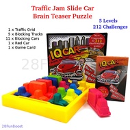 [In Stock] IQ Car Traffic Jam Slide Car Brain Teaser Puzzle with 212 Challenges