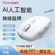 【現貨】滑鼠 無線滑鼠 電競滑鼠 Jionee吉奧尼Ai人工智能鼠標無線語音打字PPT表格翻譯神器可充電