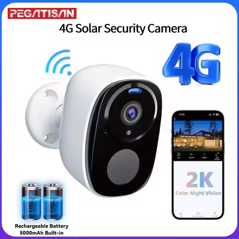 4G 2K Rechargeable Battery Camera 2.4G WiFi Camera Wireless Home Surveillance Security Camera PIR, I