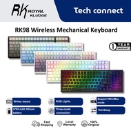 [Ready Stock] RK98 Wireless Mechanical Keyboard/Hot Swappable/98Keys/RGB/Tri-Mode Bluetooth 2.4G Wir