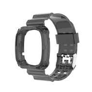 Universal Replacement Silicone Transparent Wrist Sport Strap Watch Band for -Fitbit Versa 3 Sense Bracelet Smart Watch