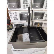 PROMO Kitchen sink 6045 Stainless / Kitchen sink 60 x 45 FREE SOAP DISPENSER AND GLASS WASHER