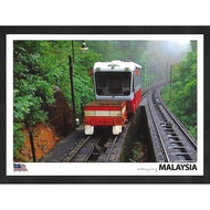 Malaysia Postcard - Penang Hill Funicular Train