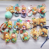 GANTUNGAN Keychain Butter Bear Bagcharm Butter Bear Cute Keychain Bag Keychain Butter Bear