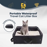 EZPET🐱【Portable Waterproof Travel Cat Litter Box】Foldable Cat Litter Box Cat Toilet Bekas Pasir Tand
