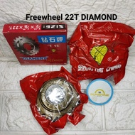 Freewheel Gir Gear 22T DIAMOND Asli Sprocket Sepeda Jengki 28 Onta BMX