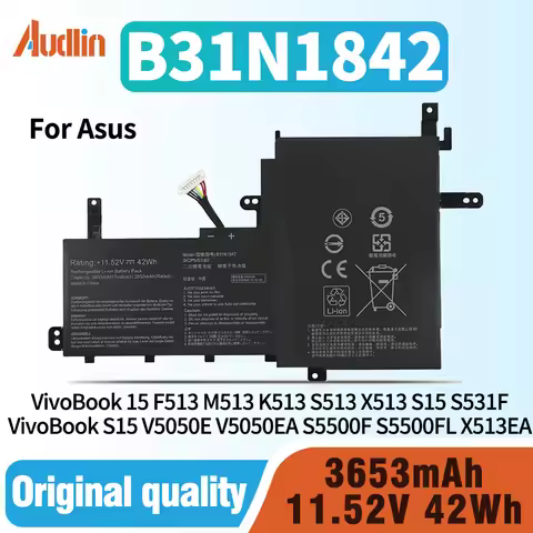 B31N1842 Laptop Battery for ASUS VivoBook S15 X513EA X513EP X513EQ X531F X531FA K531F S531F S531FA S