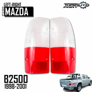 ฝาไฟท้าย ฝาเลนส์ไฟท้าย รุ่น มาสด้า ไฟเตอร์ MAZDA FIGHTER B2500 ปี 1998 - 2001 สีขาวแดง 1 คู่