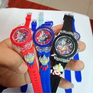 Cartoon Ultraman LED Kids Watch Waterproof Watch for Kids Cartoon Children Watch Electronic Watch wi