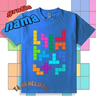 Block blast game children's t-shirt free name
