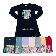 ▨Baju T-shirt Labuh Lengan Panjang Kanak-Kanak Perempuan Glitter Friendship