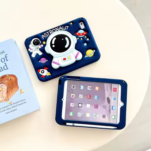 3D Rocket Stand Case For iPad A16 11th 2025 2022 10th 10.9 Air 4 5 6 Pro 11 2024 Kid Cover iPad 10.2