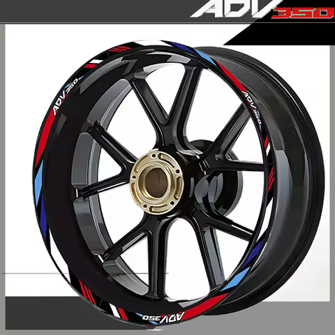 For Honda ADV350 Wheels Sticker Protector Set Rim Reflective Decals Motorcycle Accessories Tires Str