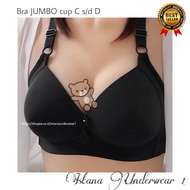 Bra Wireless FoamWanita NO. 46 D Elegant jumboPOLOS cupBIG