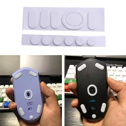 1Set Mouse Skates Glide Feet Pads Mouse Feet Sticker for logitech G304 G305 Mouse White Rounded Curv