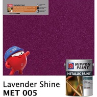 SINAR NIPPON METALLIC GLOSS PAINT 1 LITER FOR WOOD & METAL / MASONRY WALL - MET005 LAVENDER SHINE/ C