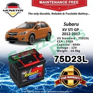 Münster Robust MF CMF 75D23 | 75D23L (60AH) Car Battery Bateri Kereta for Subaru XV STi GP Performan