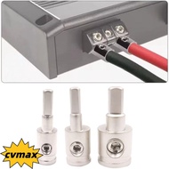 CYMX Car Audio Connector, Pure Copper 0GA 4GA 8GA Car Speaker Wire Terminal, Gold Silver Wire Reduce