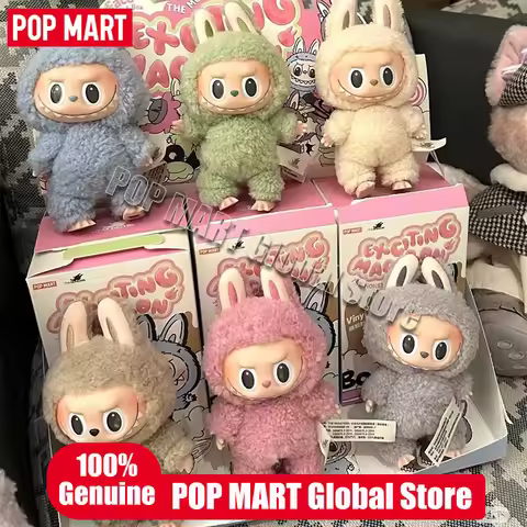 Original POP MART LABUBU Blind Box Toys THE MONSTERS Exciting Macaron V1 Vinyl Plush Pendant Mystery