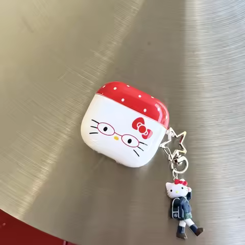 Cute Sanrio Hello Kitty Earphone Case For Airpods 4 Pro 2 1 2 3 Wireless Bluetooth Headset Protectiv