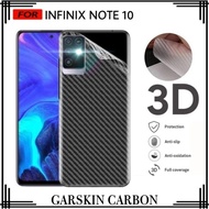 garskin infinix note 10 skin handphone carbon 3d